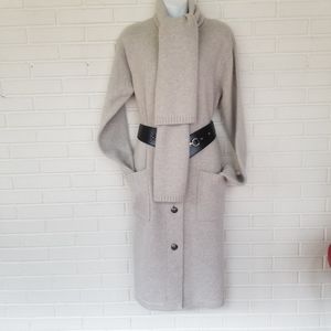 RALPH LAUREN CASHMERE WOOL BLEND SWEATER/COAT. Lauren by Ralph Lauren